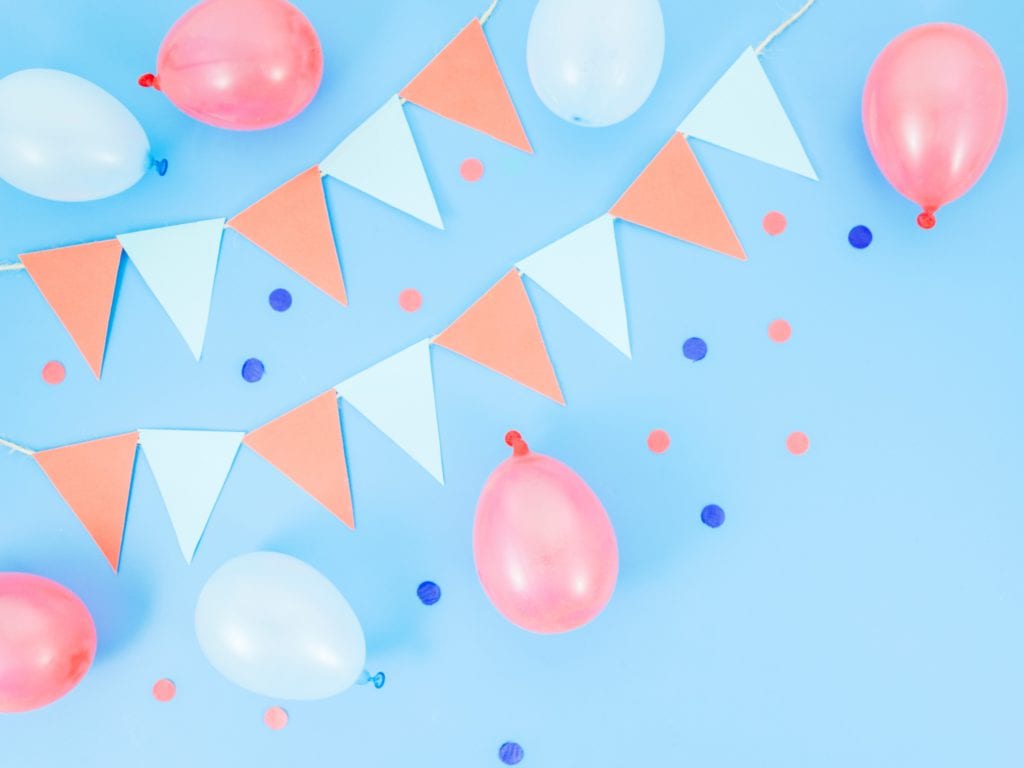 Pink And Blue Theme For Baby Shower Party
