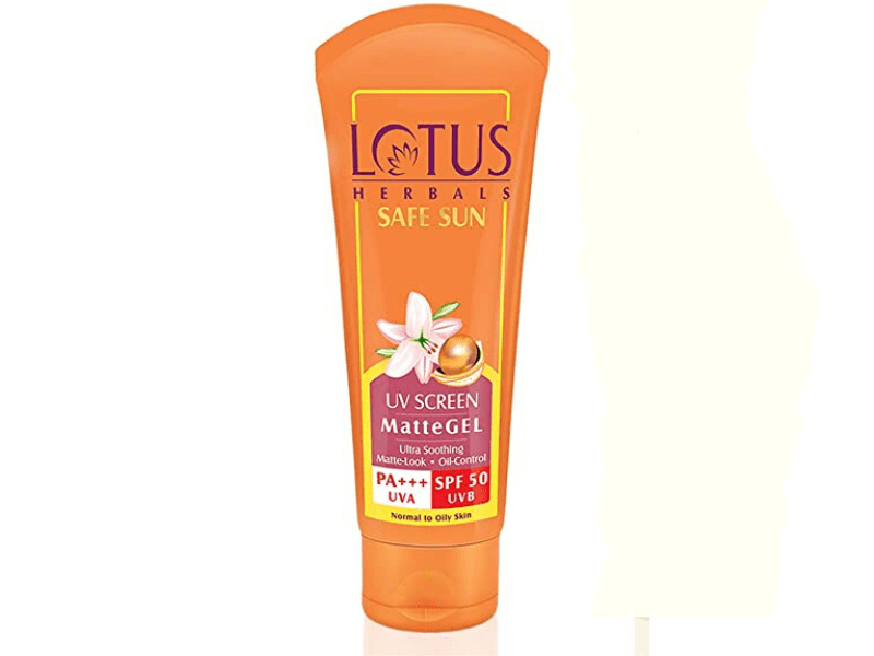 Lotus Safe Sun UV Screen Matte Gel SPF 50