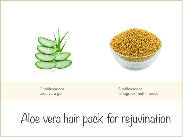 Fenugreek And Aloe Vera Hair Pack