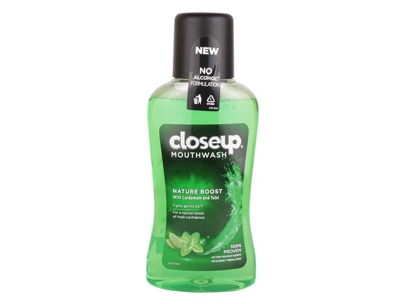 Closeup Mouthwash